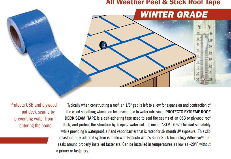 Protecto Wrap Roof Deck Seam Tape--EXTREME 84540466SW